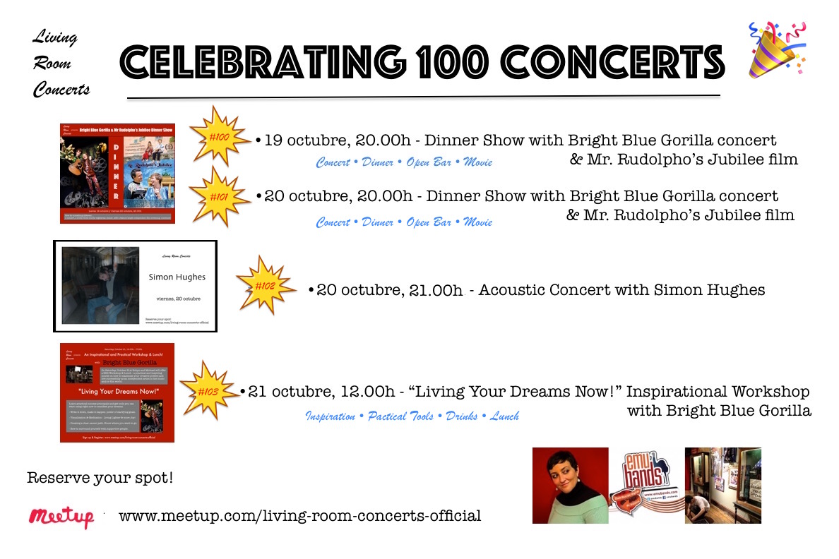 Celebrating 100 Concerts - Living Room Concerts