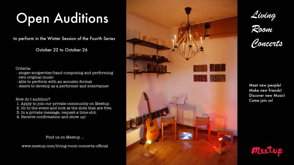 Open Auditions - Winter Session of the Fouth Series - Living Room Concerts